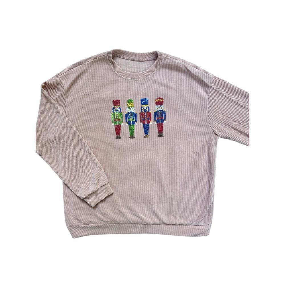 Pink Nutcracker Sweater, Size XXL, #1089